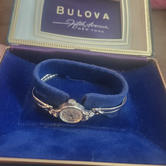 Antique BULOVA WG Diamond WATCH
